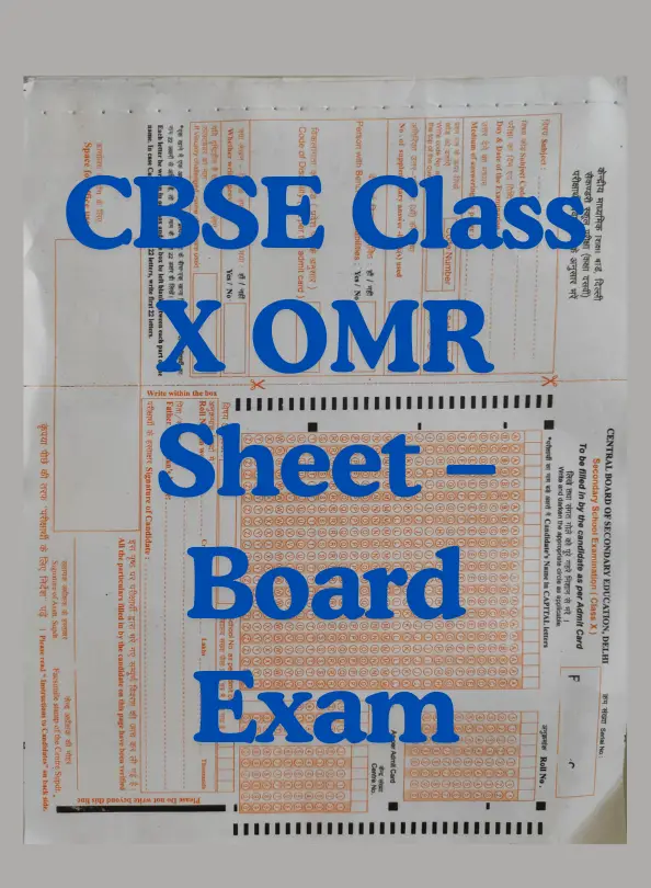 Free CBSE Class X OMR Sheet – Board Exam: What I Learned Filling Mine Wrong the First Time CBSE Class X OMR Sheet