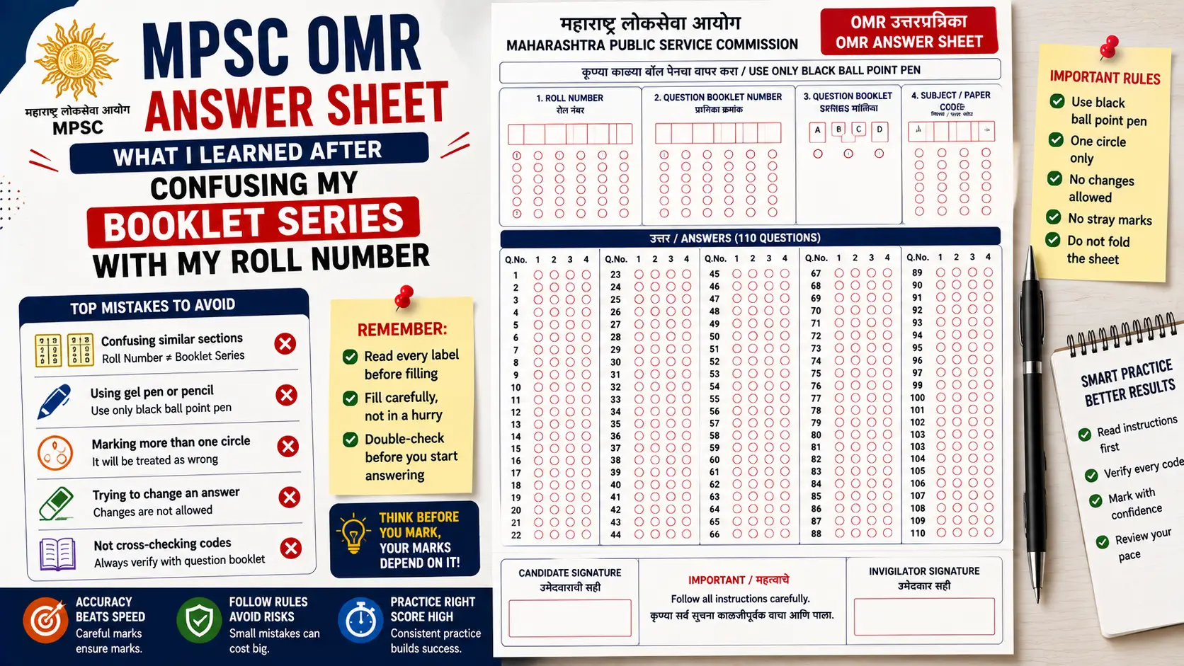 MPSC OMR sheet