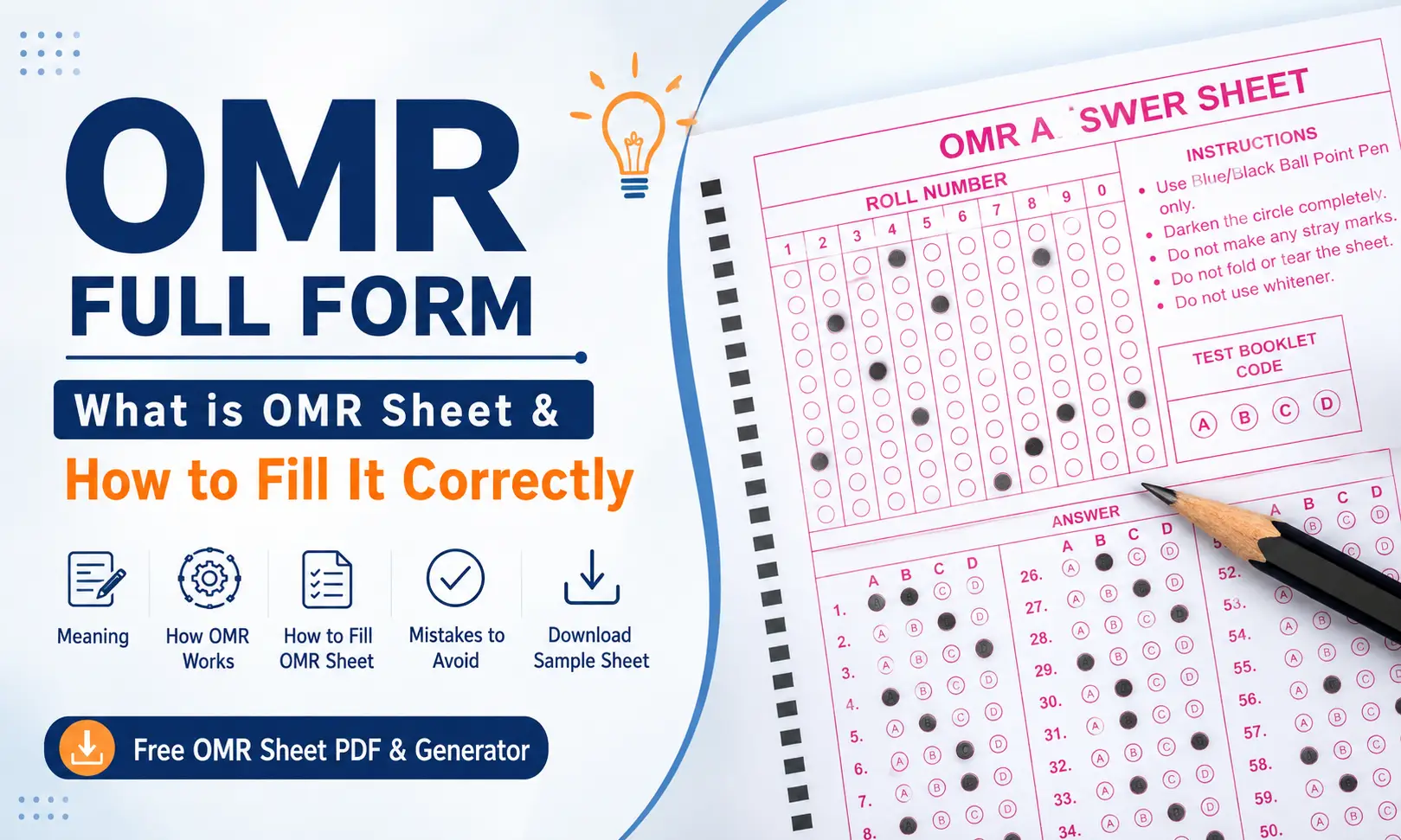 OMR Full Form_ What Is OMR Sheet and How to Fill It Correctly