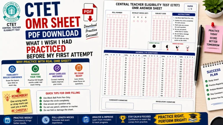 OMR sheet PDF
