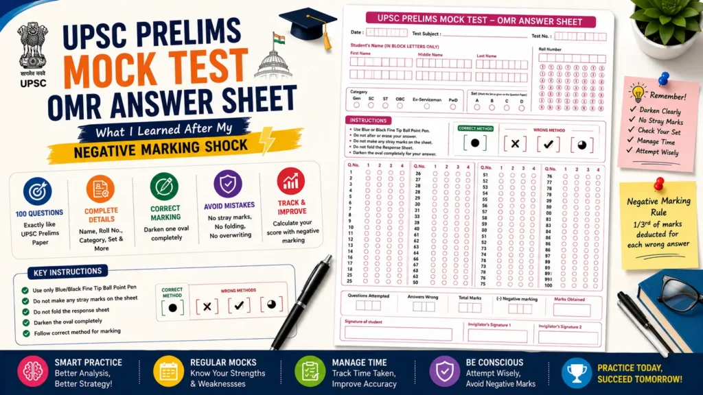 UPSC Prelims Mock Test OMR