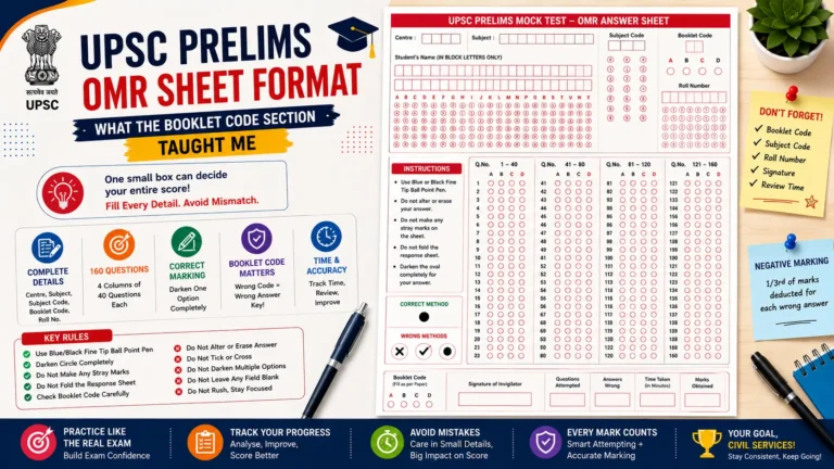 UPSC Prelims Mock Test OMR
